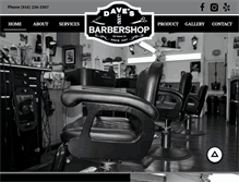 Tablet Screenshot of davesbarbershop.com
